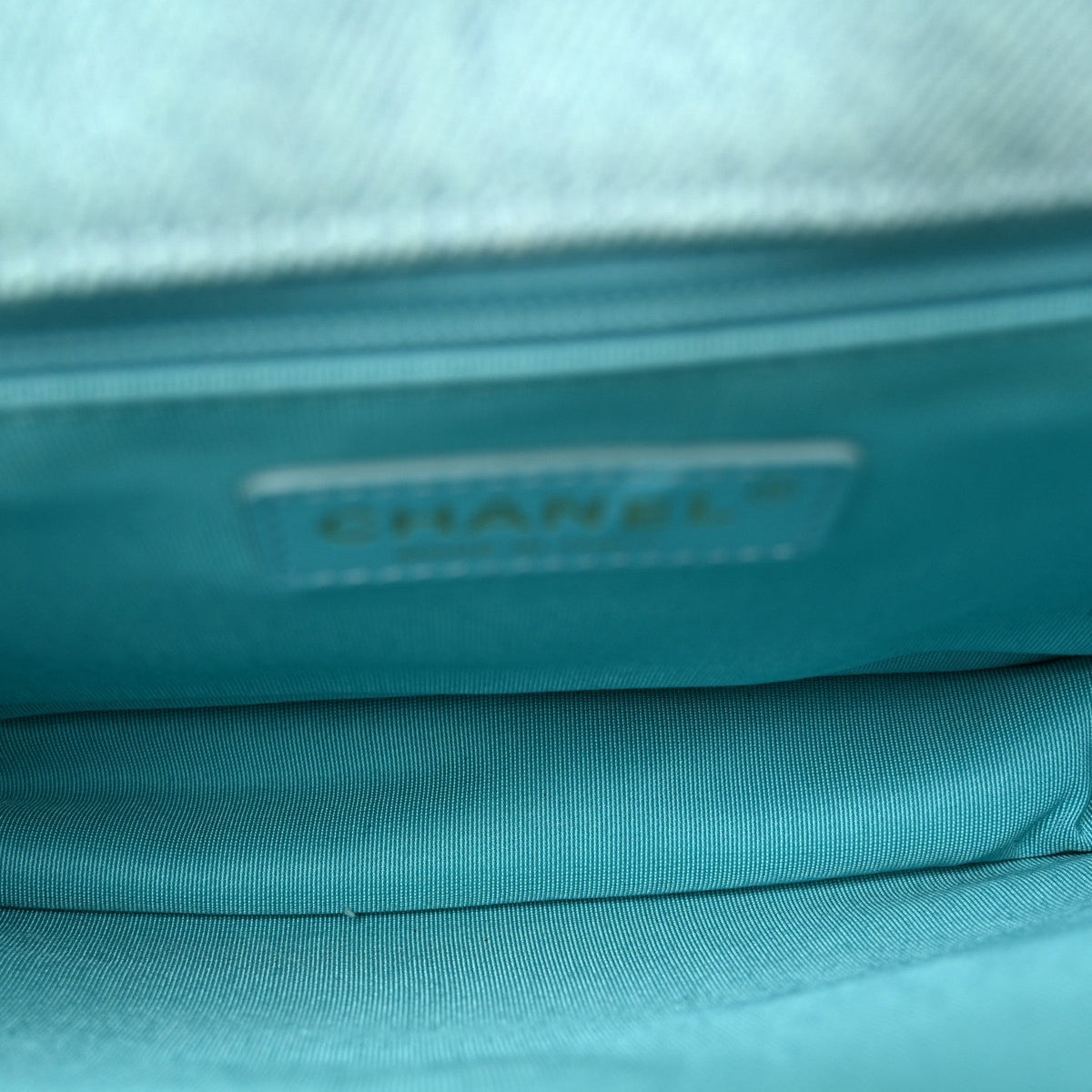 Small Quilted Flap Shoulder Bag - Blue