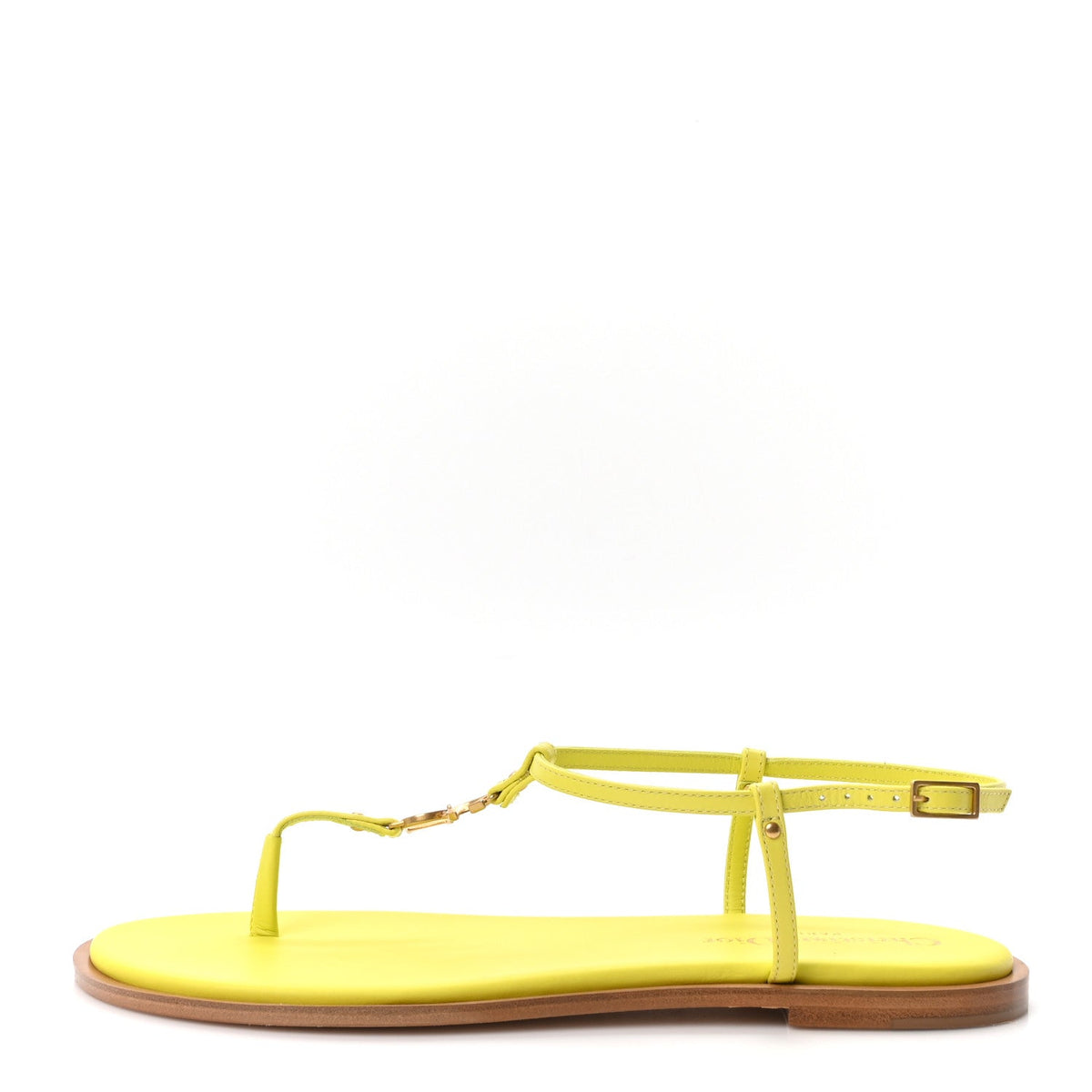 Calfskin C'Est Sandals Yellow