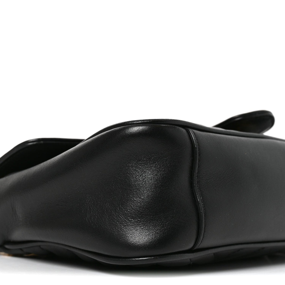 Small Calfskin Shoulder Bag - Black