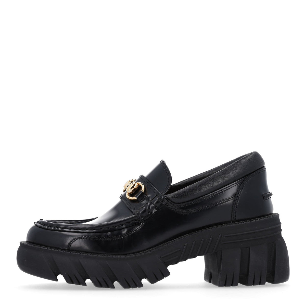 Magnum Calfskin Nappa Samoa Horsebit Platform Chunky Lug Sole 40Mm Loa