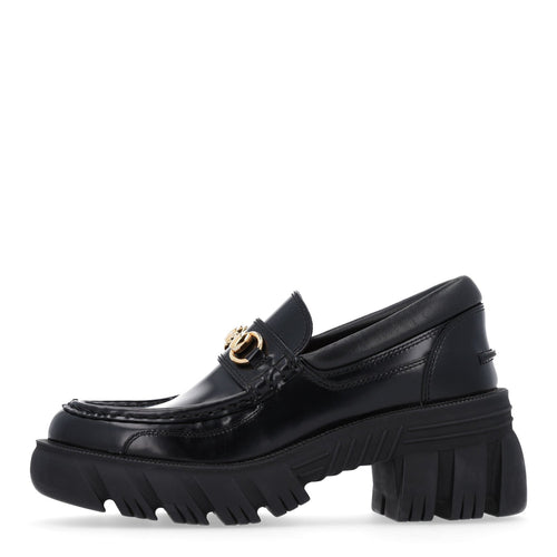 Magnum Calfskin Nappa Samoa Horsebit Platform Chunky Lug Sole 40Mm Loa