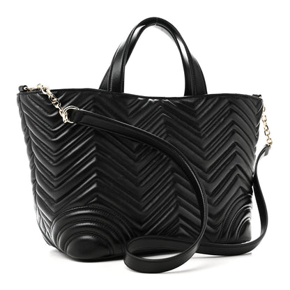 Medium Lambskin Tote Bag - Black