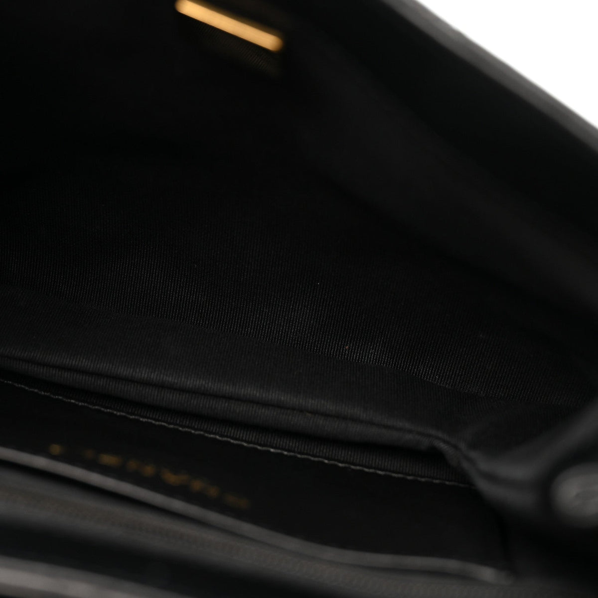 Quilted Lambskin Shoulder Bag - Black