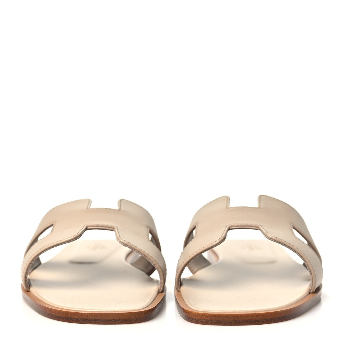 Hermes Box Calfskin Oran Women's Shoes