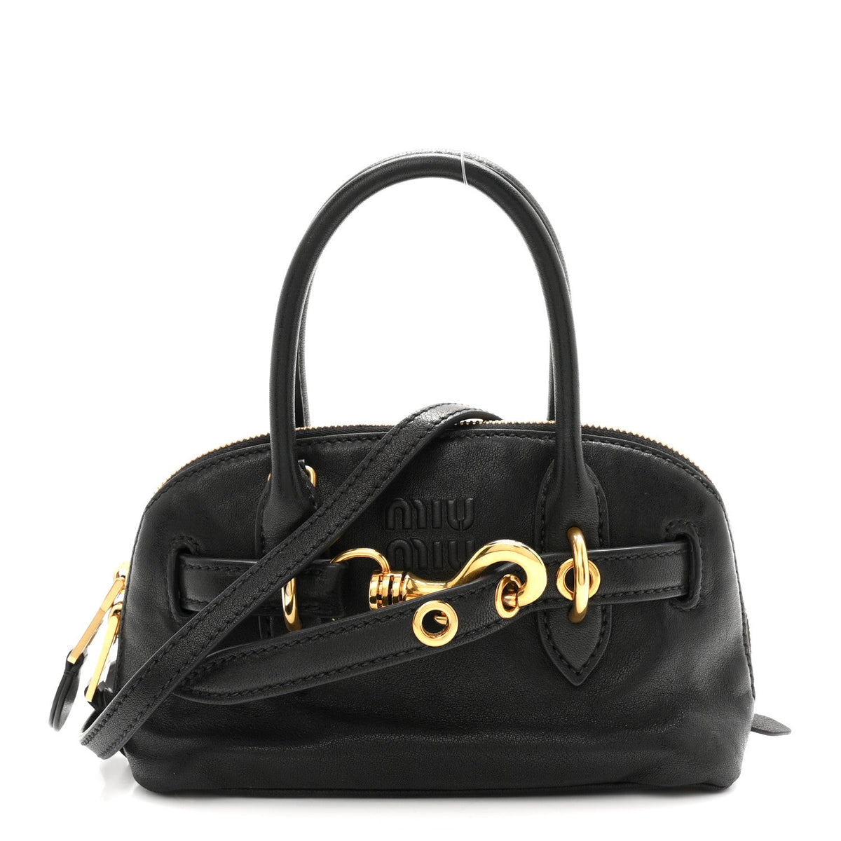 Mini Nappa Handbag - Black
