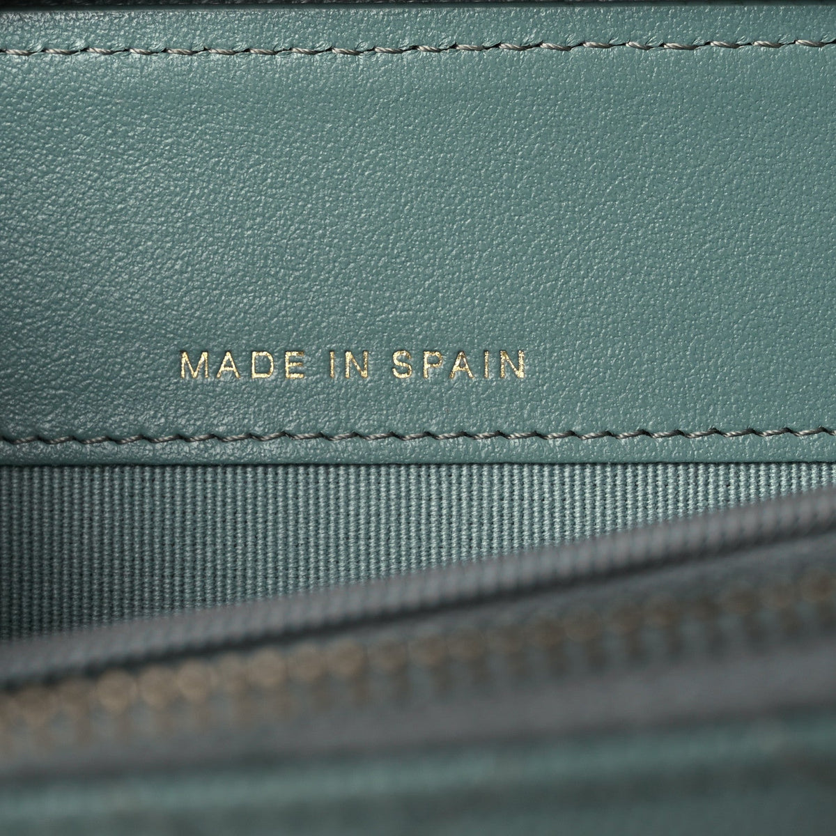 Quilted Caviar Wallet Bag - Light Blue