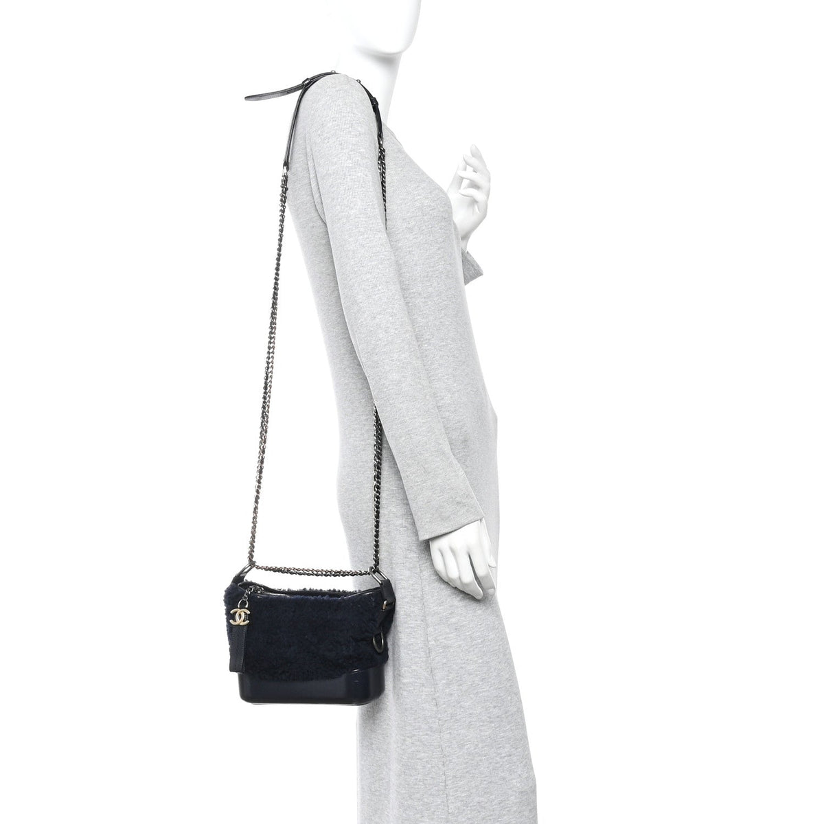 Small Shearling Hobo Bag