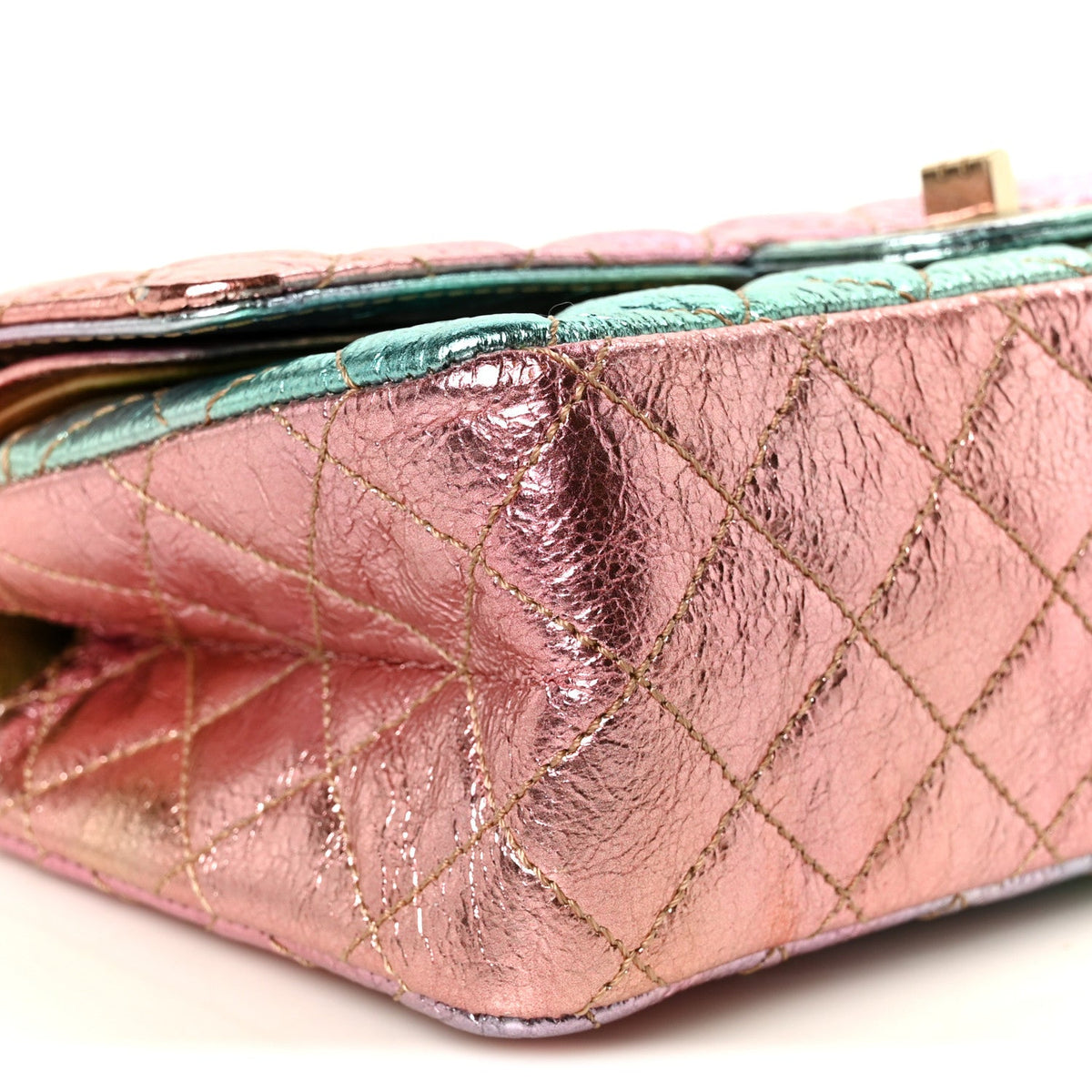 Quilted Goatskin Flap Shoulder Bag