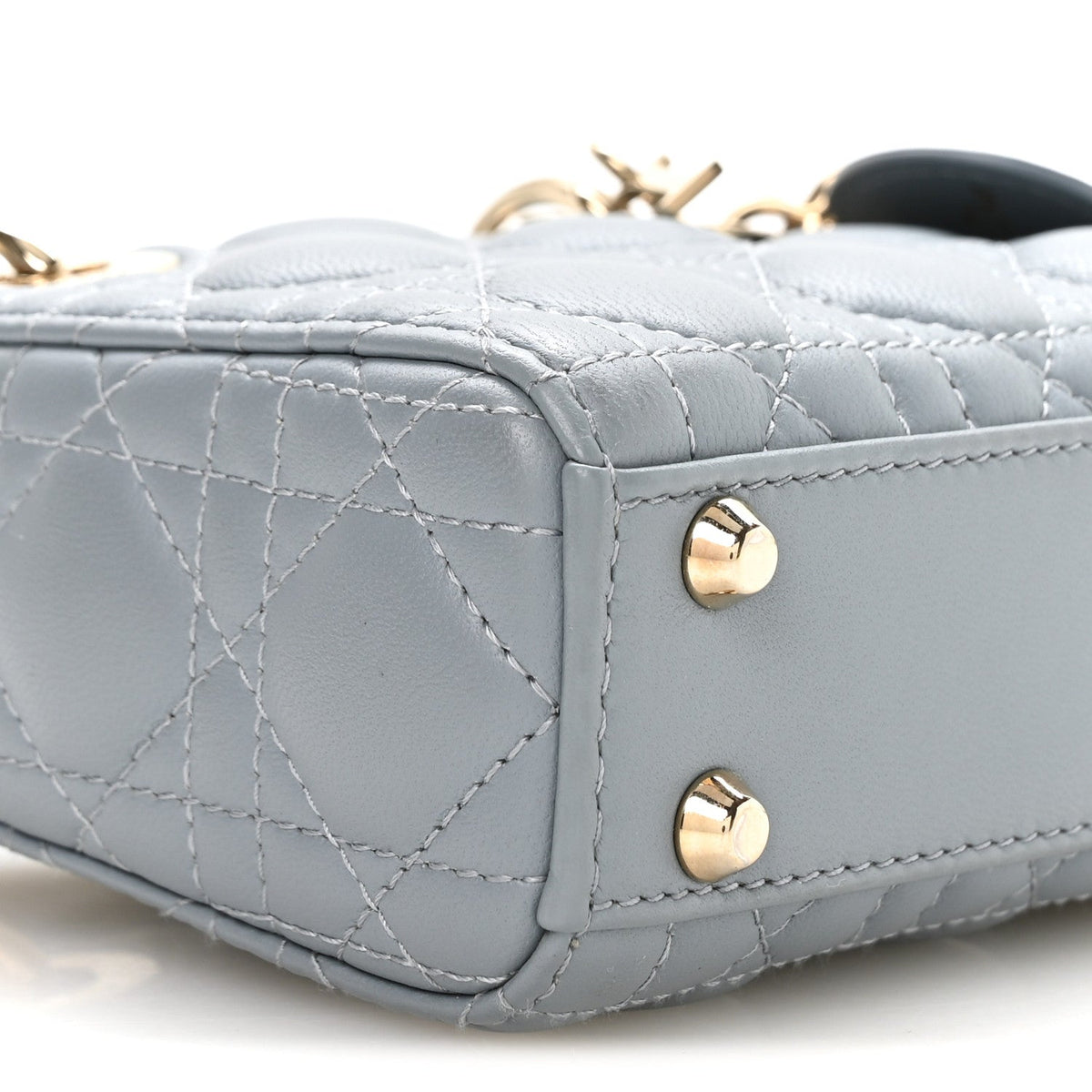 Lambskin Handbag - Blue