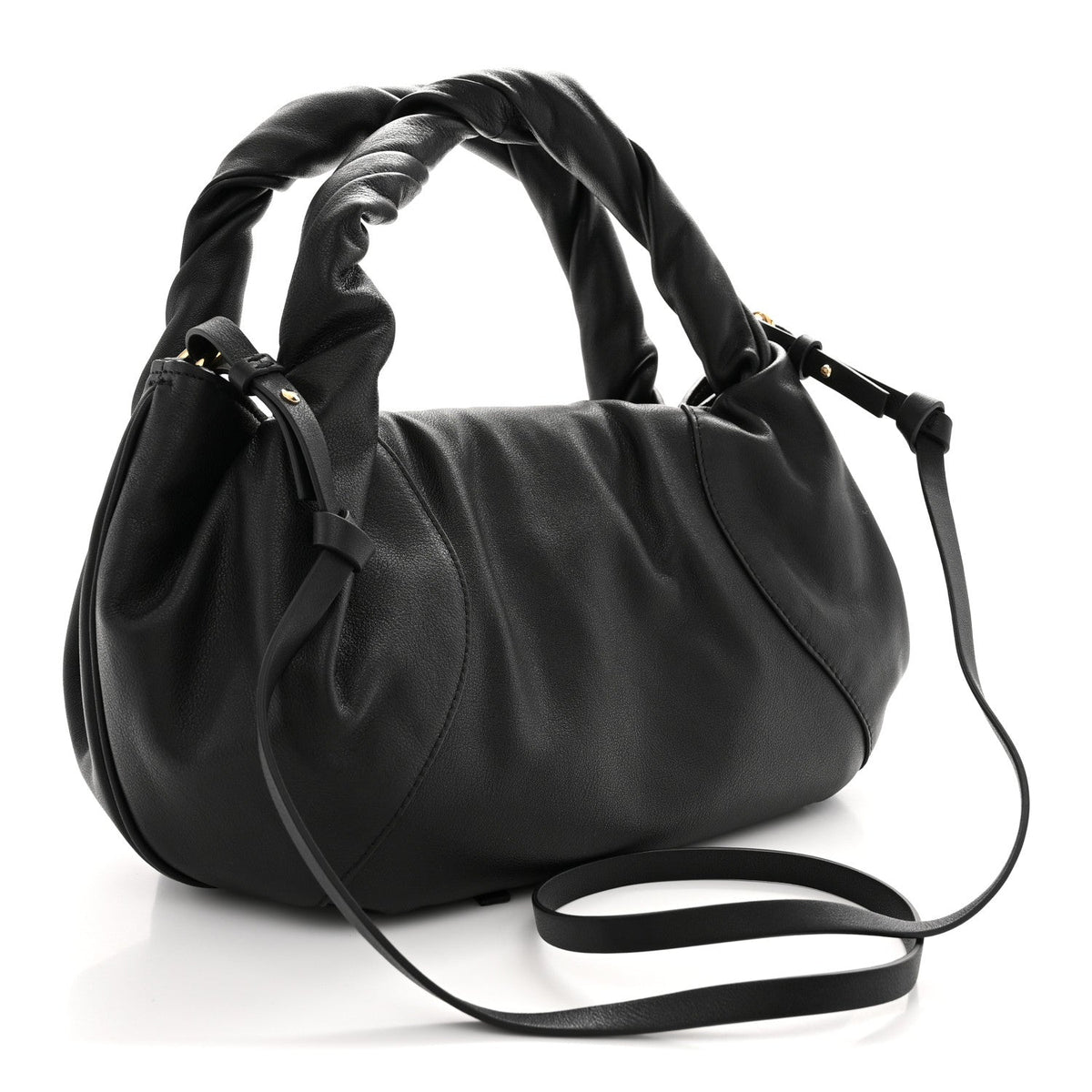 Small Calfskin Handbag - Black
