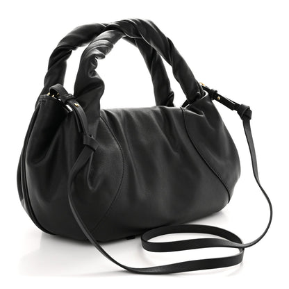 Small Calfskin Handbag - Black
