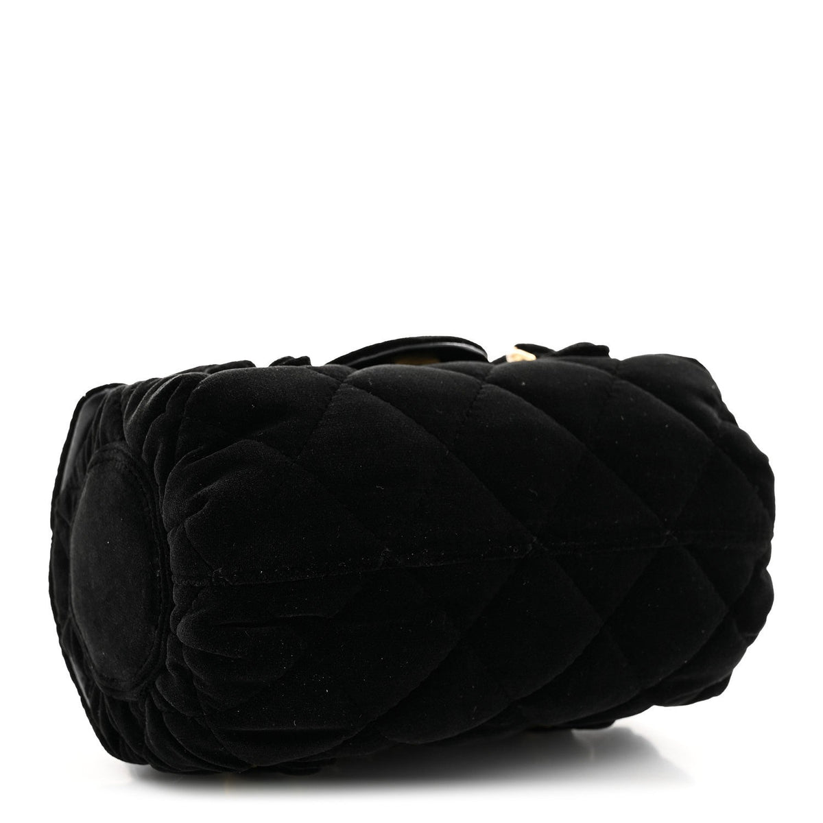 Mini Quilted Flap Shoulder Bag - Black