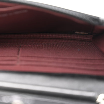 Quilted Lambskin Wallet Bag - Black