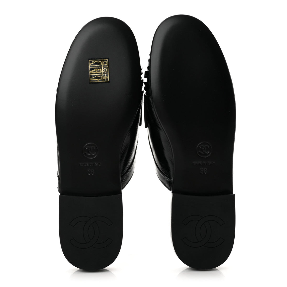 Chanel Shiny Crumpled Lambskin CC Women's Shoes