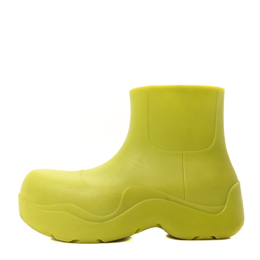 Bottega Venetarubber Puddle Ankle Boots Kiwi