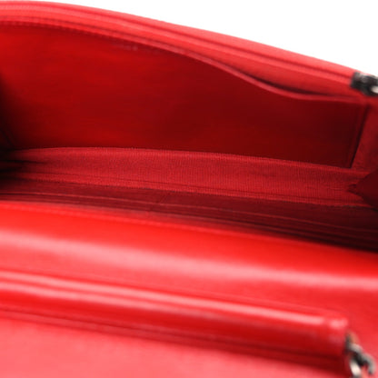 Quilted Calfskin Wallet Bag - Red