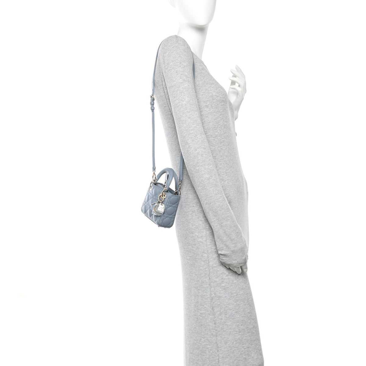 Lambskin Handbag - Blue