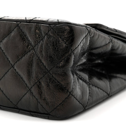 Quilted Calfskin Flap Shoulder Bag - Black