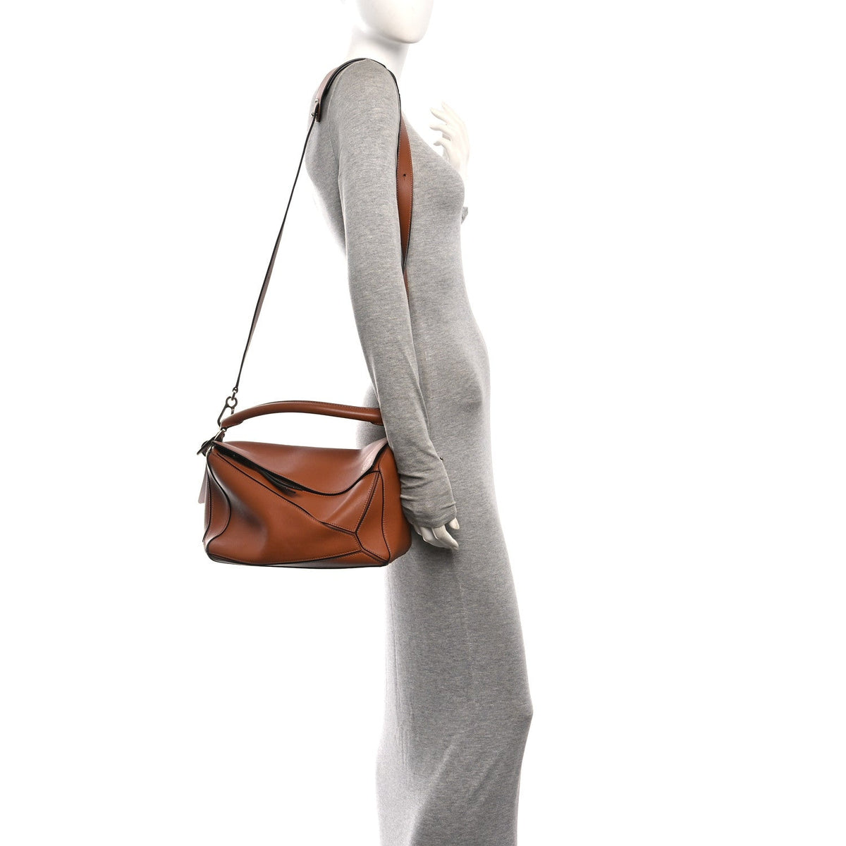 Medium Calfskin Handbag - Tan