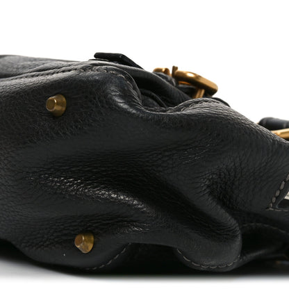 Small Calfskin Shoulder Bag - Black