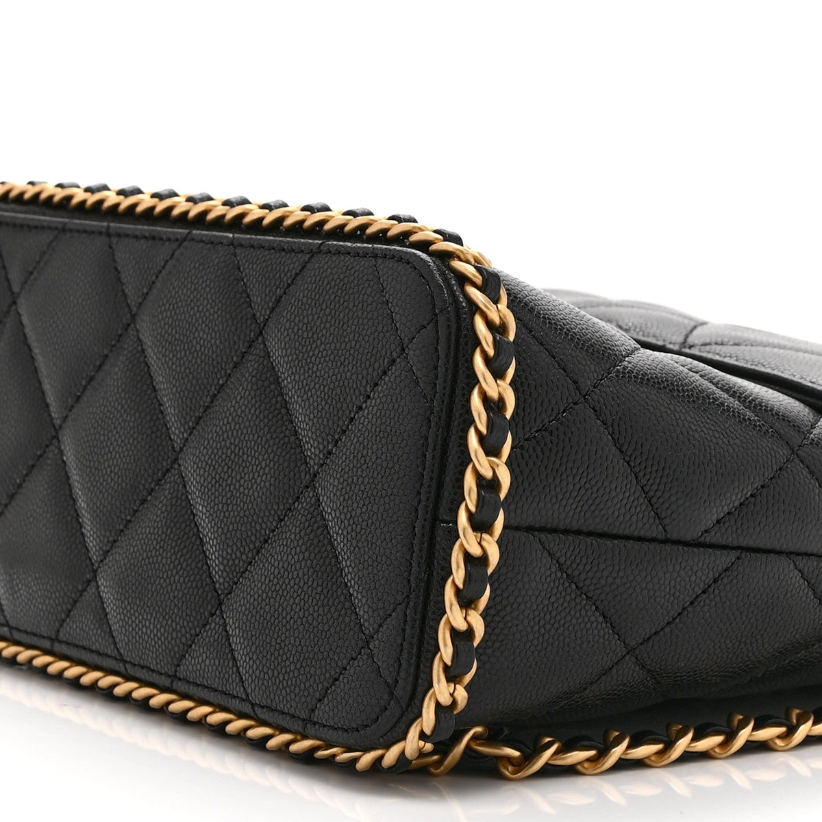 Quilted Caviar Backpack - Black