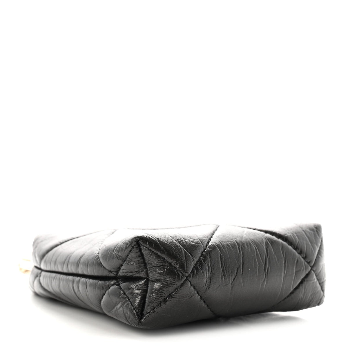Quilted Lambskin Clutch Bag - Black