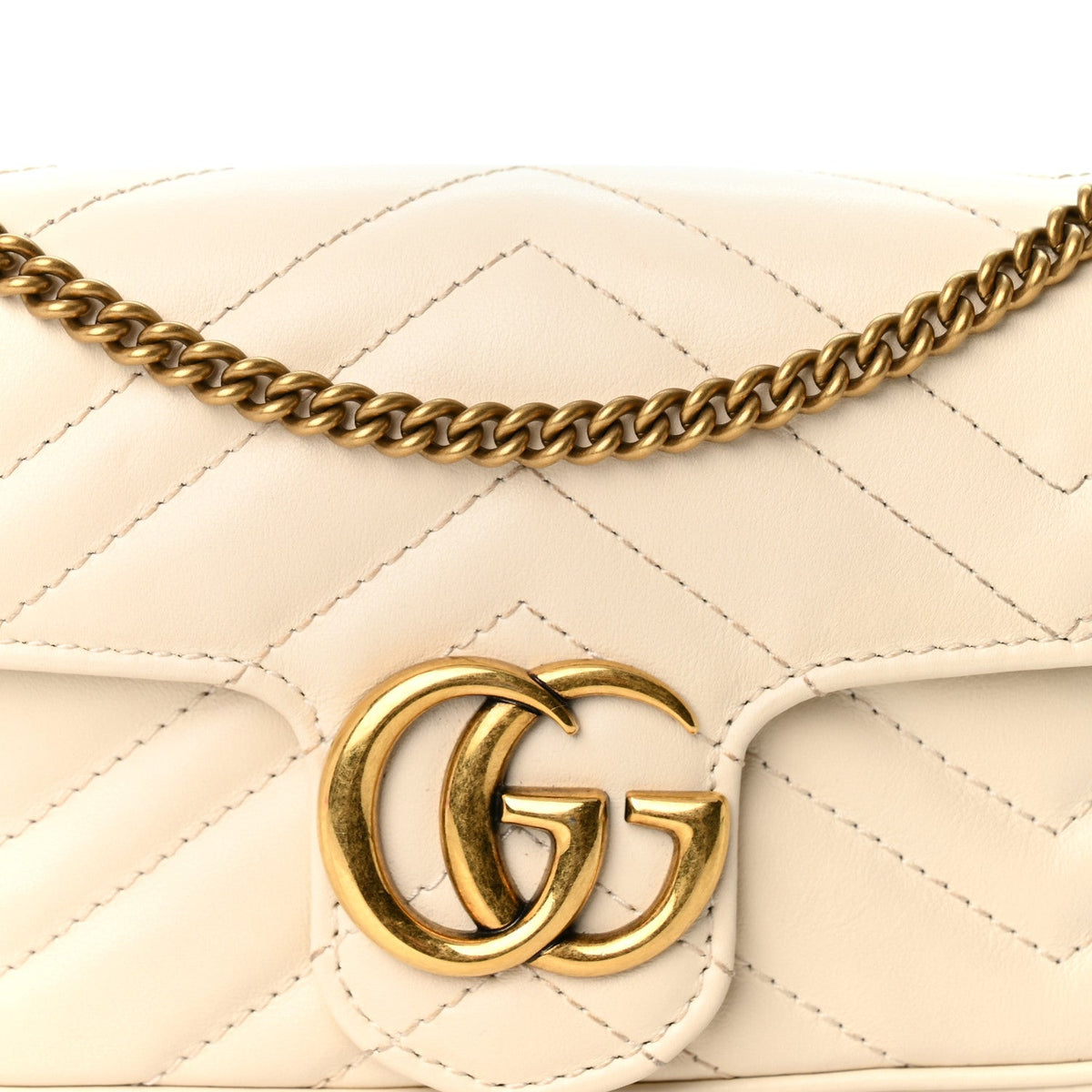 Mini Calfskin Shoulder Bag - White