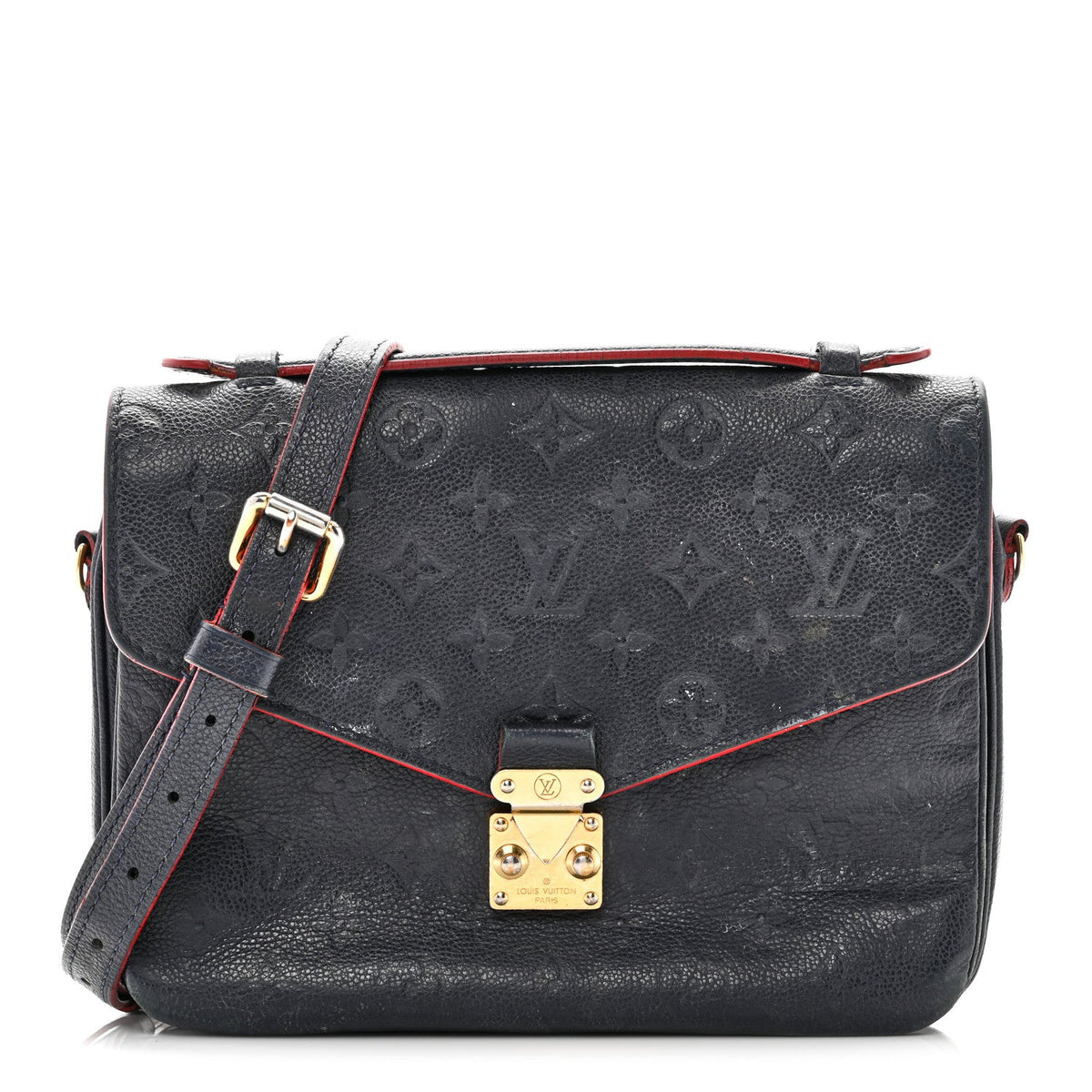 Empreinte Pochette Metis Marine Rouge Handbag