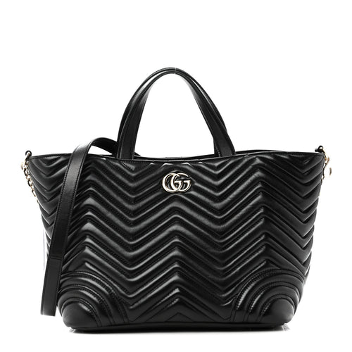 Medium Lambskin Tote Bag - Black