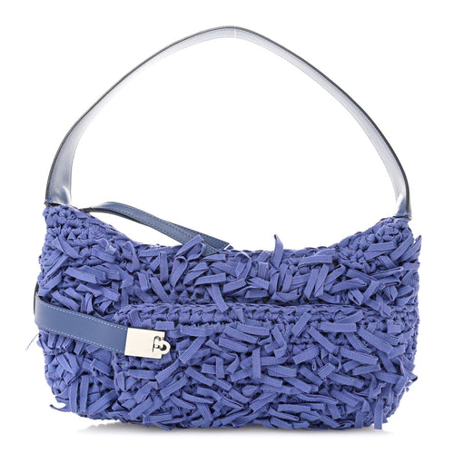 Canvas Shoulder Bag - Blue