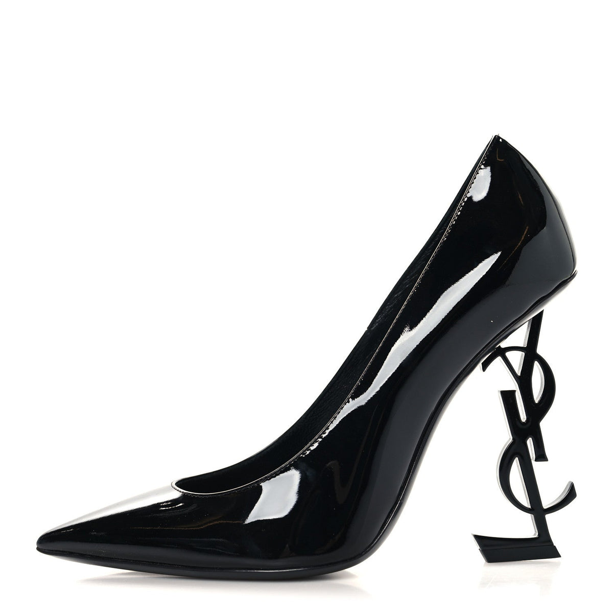 Saint Laurent Patent Women's Opyum 110 Pumps 37 Black