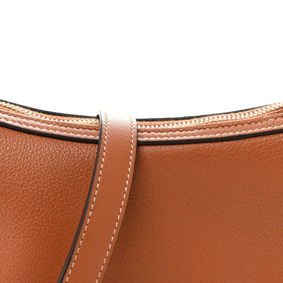 Small Calfskin Shoulder Bag - Tan
