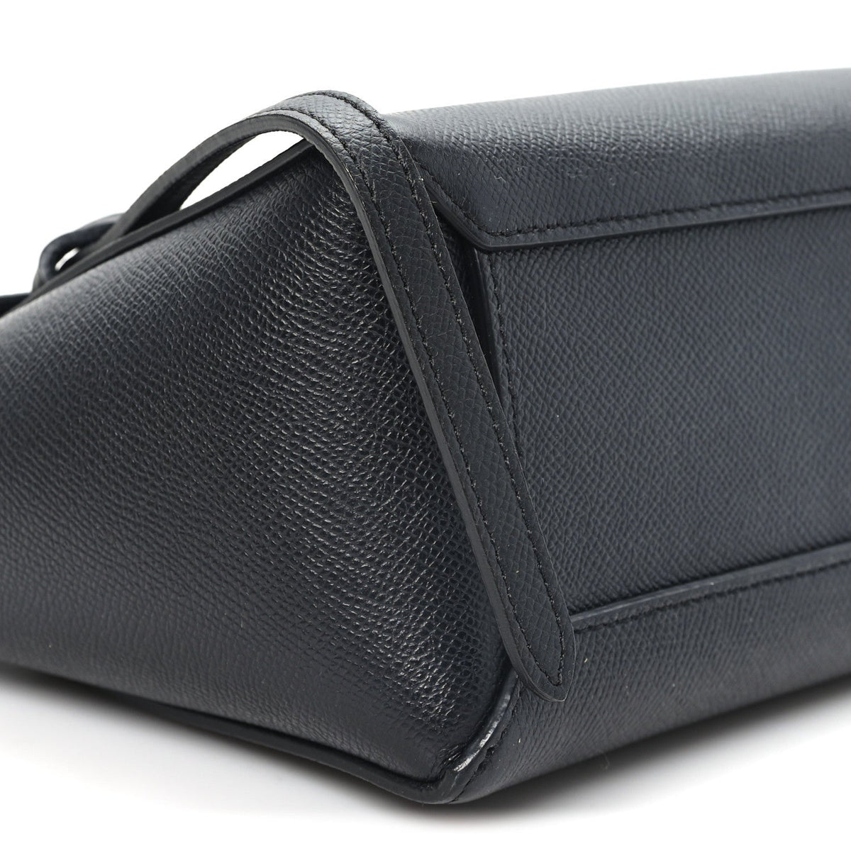 Nano Calfskin Belt Bag - Black
