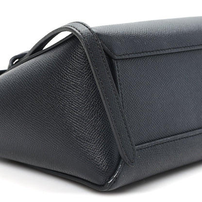 Nano Calfskin Belt Bag - Black