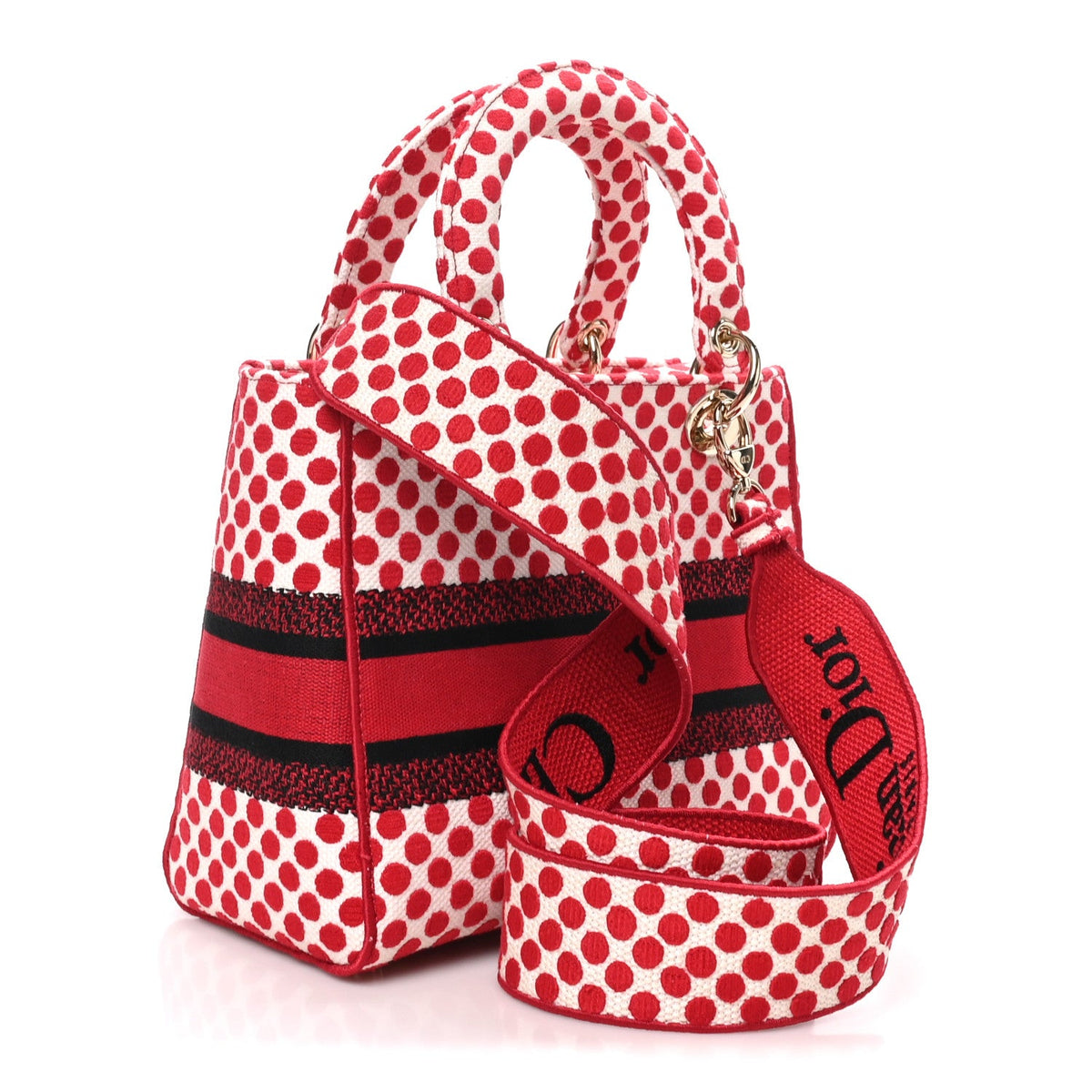 Medium Canvas Handbag - Red