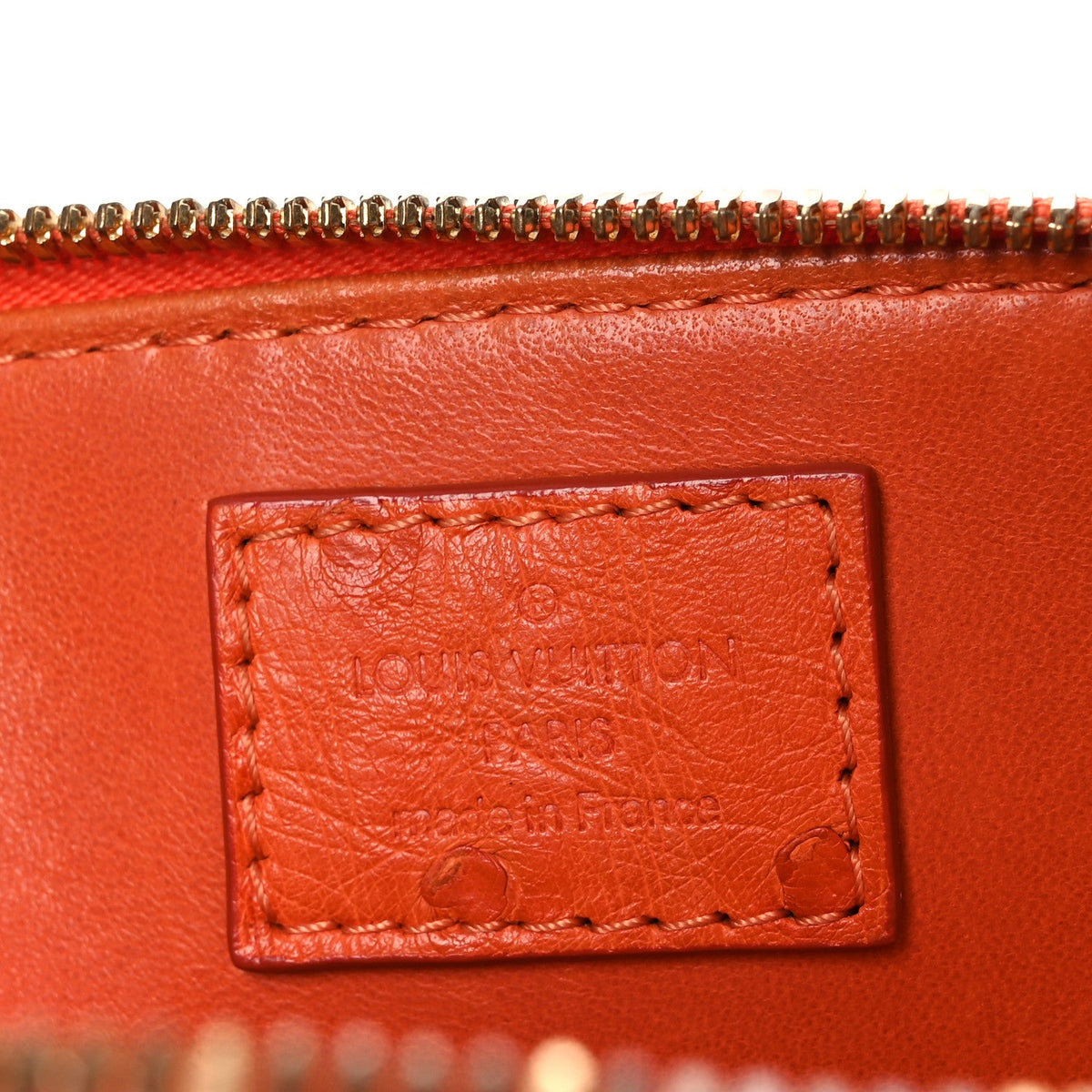 Ostrich Alma Bb Piment Handbag