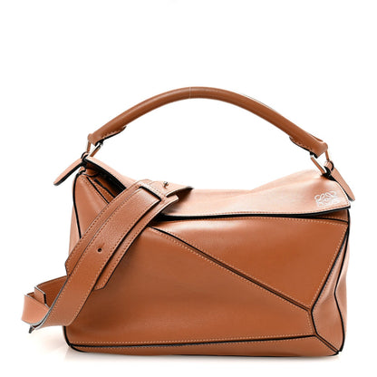 Medium Calfskin Handbag - Tan