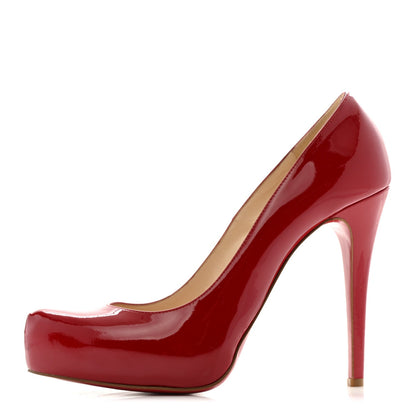 Christian Louboutin Patent Women's Rolando 120 Pumps 39 Loubi Red