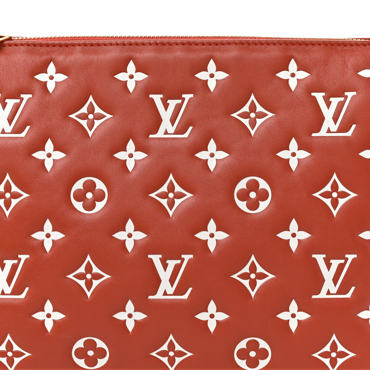 Lambskin Handbag - Brown