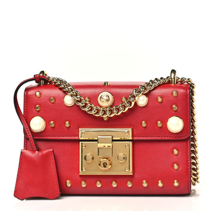 Small Calfskin Shoulder Bag - Red