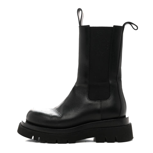 Bottega Veneta Calfskin The Lug Chelsea 55mm Women's Boots 36.5 Black