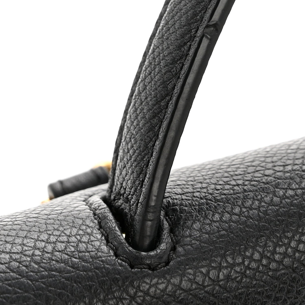 Nano Calfskin Belt Bag - Black