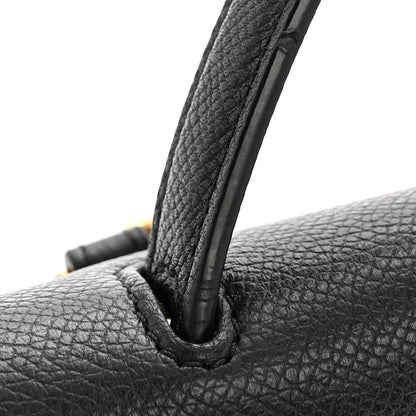 Nano Calfskin Belt Bag - Black