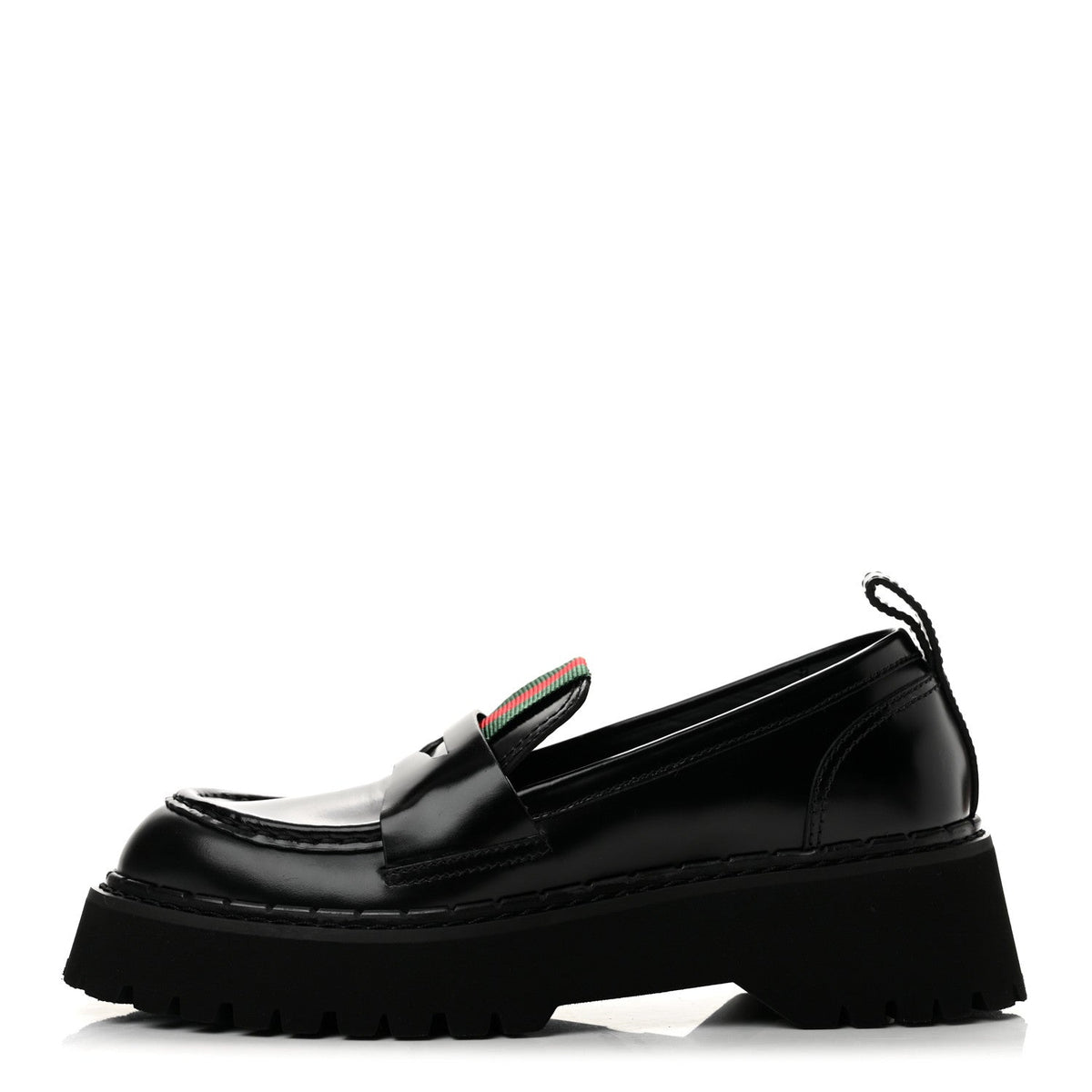 Spice Lux Thea Web 20Mm Platform Loafers Black