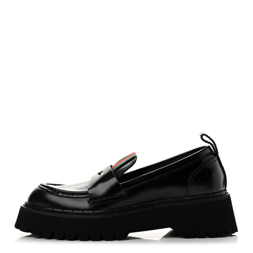 Spice Lux Thea Web 20Mm Platform Loafers Black