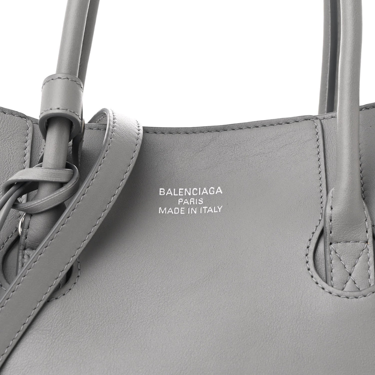 Small Calfskin Handbag - Grey