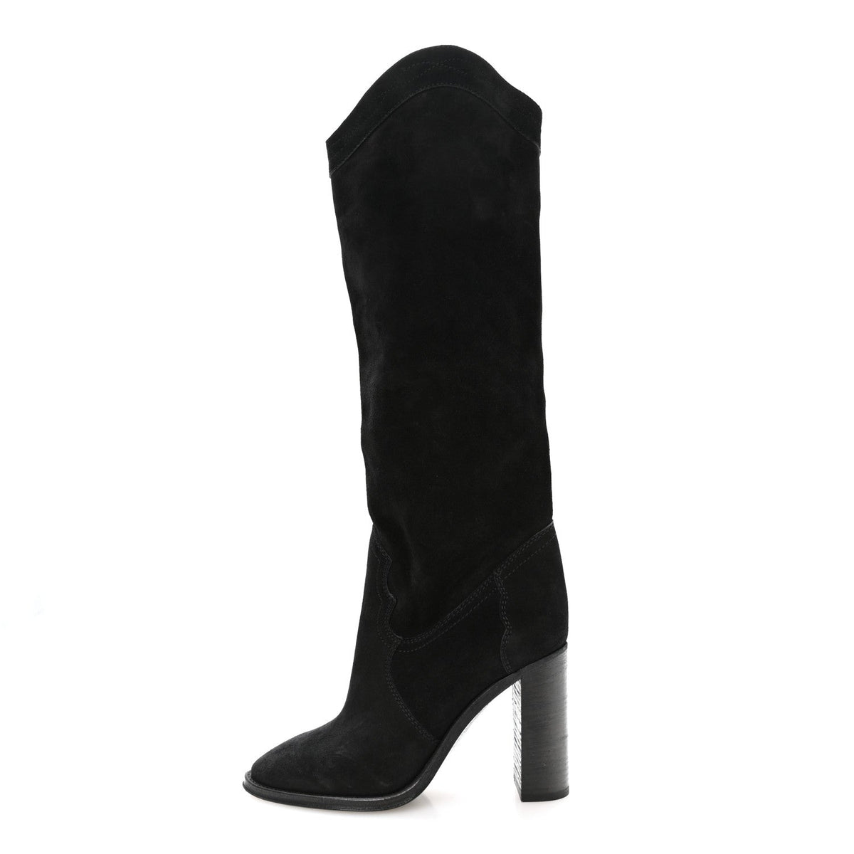 Kate Western Knee High Boots Black