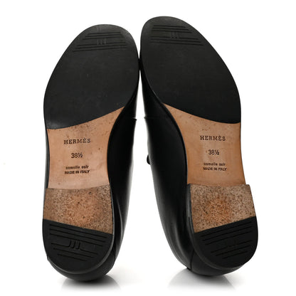 Hermes Calfskin Studded Ancora Women's Loafers