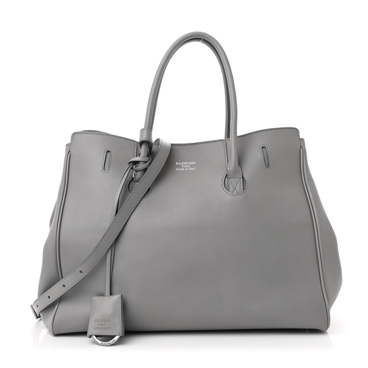 Small Calfskin Handbag - Grey