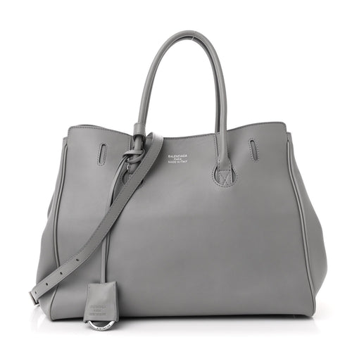 Small Calfskin Handbag - Grey